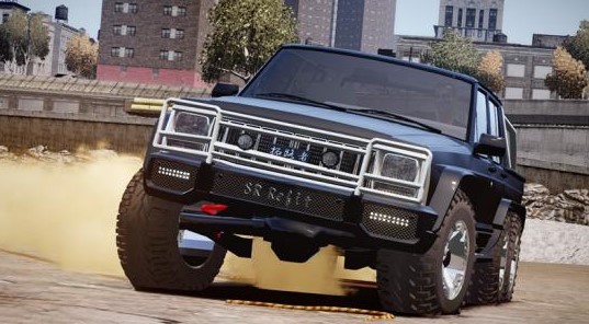 GTA4 侠盗猎车手4 吉普车6X6车型mod-Mods8游戏网