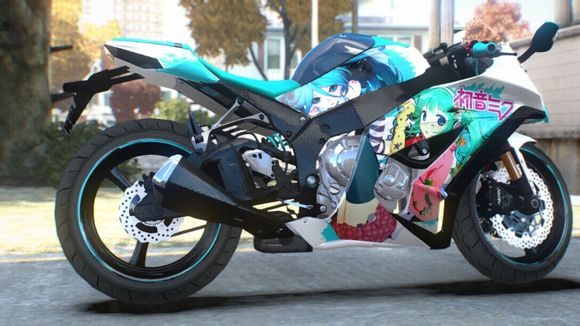 GTA4 侠盗猎车手4 MIKU版 川崎ZX-10R摩托-Mods8游戏网