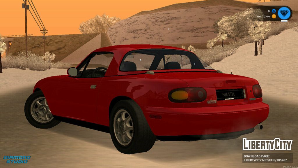 [GTA：圣安地列斯MOD]马自达 Miata MX-5 1989+CCD-Mods8游戏网