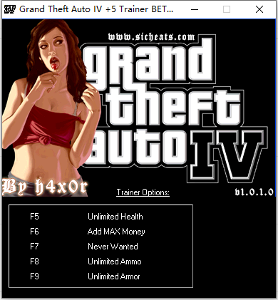 《侠盗猎车手GTA4》V1.01 5项属性内存修改器-Mods8游戏网